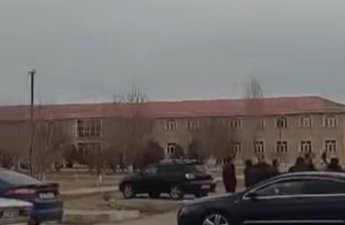 İran dronunun Naxçıvanda məktəb yaxınlığına düşdüyü anın - VİDEOSU