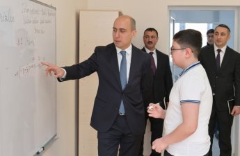 Elm və təhsil naziri Xankəndi və Xocalıda təhsil müəssisələrində oldu - FOTOLAR