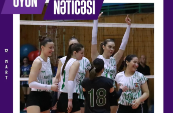 Qadın voleybolçular arasında Azərbaycan Yüksək Liqasında XVII tura yekun vurulub