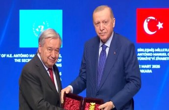 Эрдоган наградил Гутерриша «Международной премией мира имени Ататюрка»