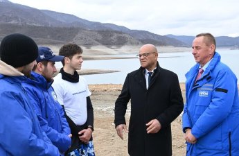 Beynəlxalq kanoe federasiyalarının prezidentləri Sərsəng su anbarına baxış keçiriblər - FOTO