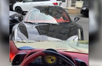 Avtobus zolağında hərəkət edən “Ferrari” saxlanıldı