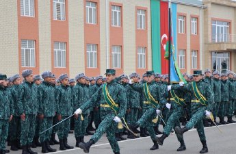 Gənc əsgərlərin andiçmə mərasimi keçirildi - FOTO