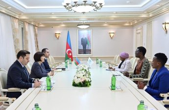 Sahibə Qafarova Parlamentlərarası İttifaqın prezidenti ilə görüşdü