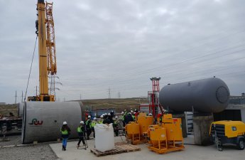 Müşfiqabad hövzəsində kanalizasiya kollektorları və tullantı sutəmizləyici qurğu tikilir – FOTO/VİDEO