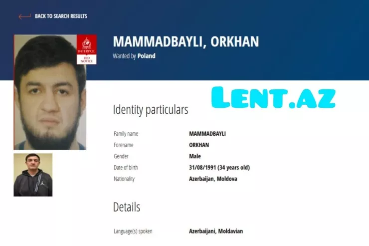 Polşa azərbaycanlı gənci İnterpolla axtarır