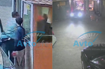 Sürücü şlaqbaumu sındırdı, yaşlı mühafizəçini döydü - VİDEO - FOTO