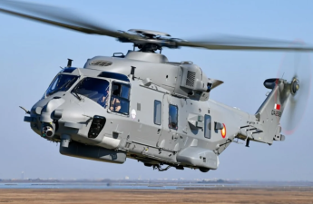 Qətərdə hərbi helikopter texniki nasazlıq səbəbindən dənizə düşüb