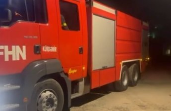 Şəmkirdə üçotaqlı evdə yanğın olub - VİDEO