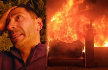 Orxan Aslanovun evində yanğın - VİDEO