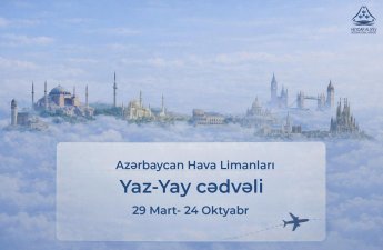 Bakı aeroportu yaz-yay uçuş cədvəlinə keçir