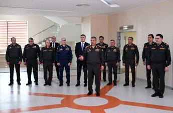 MN rəhbərliyi hərbi hospitalda olub - FOTO