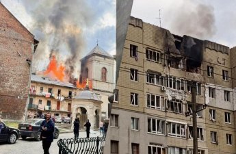 Rusiya yaşayış binalarına zərbələr endirib, yaralananlar var