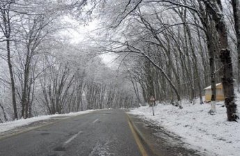 В Шахдаге идёт снег
