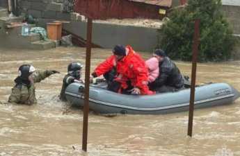 Dağıstanda güclü yağışlar nəticəsində yüzlərlə ev su altında qalıb