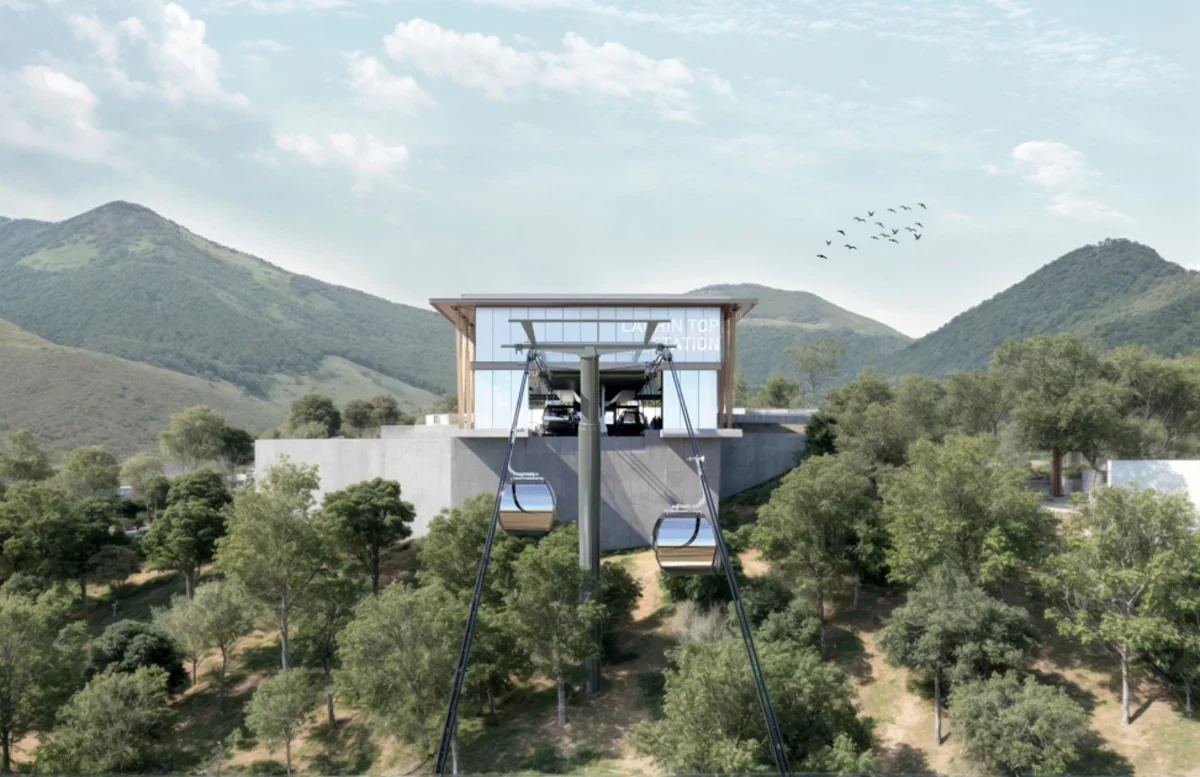 Лачын с высоты птичьего полета: запускается канатная дорога - ВИДЕО