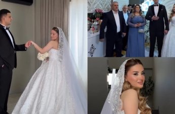 Ehtiram Hüseynovun qızının toyu oldu - VİDEO