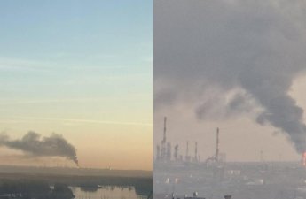 Ukrayna Rusiyanın 1400 km məsafədəki böyük neft zavodunu vurdu...-FOTO
