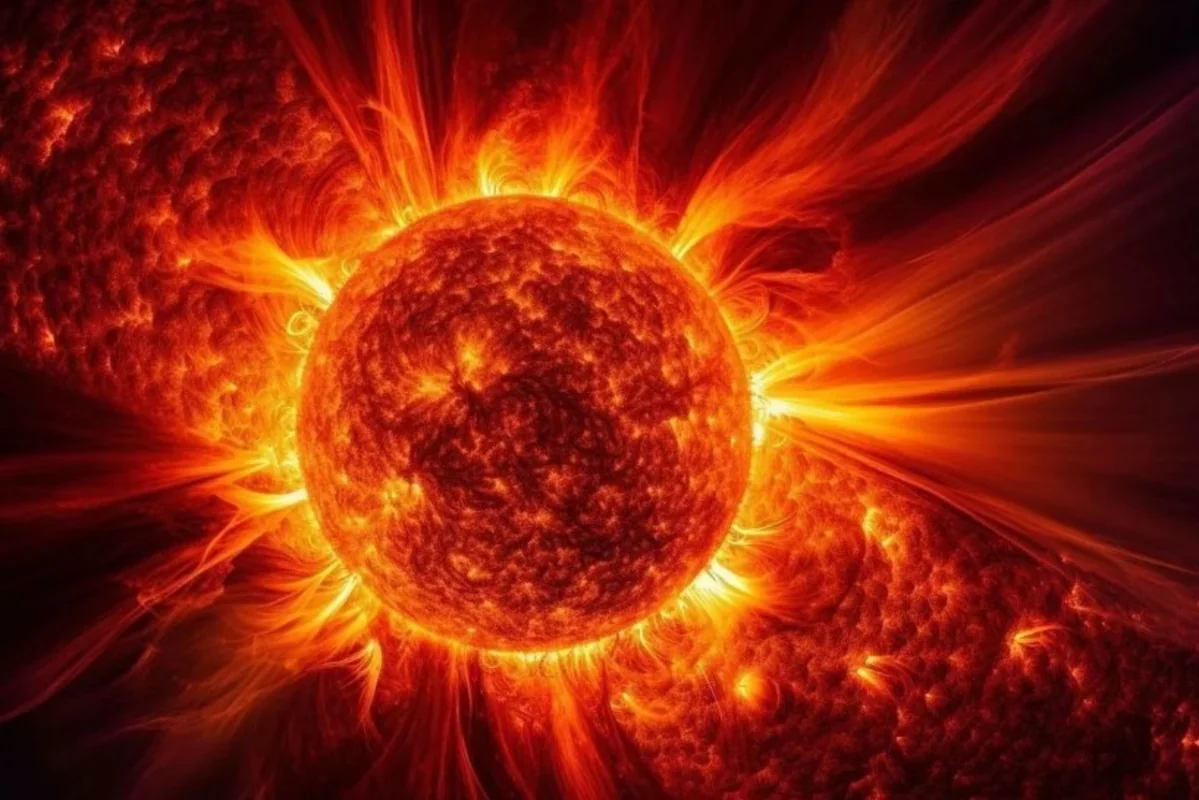 На Солнце произошла вспышка предпоследнего класса мощности