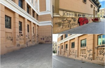 Nizami Kino Mərkəzinin divarlarına qraffiti çəkən şəxslərin kimliyi məlum olub