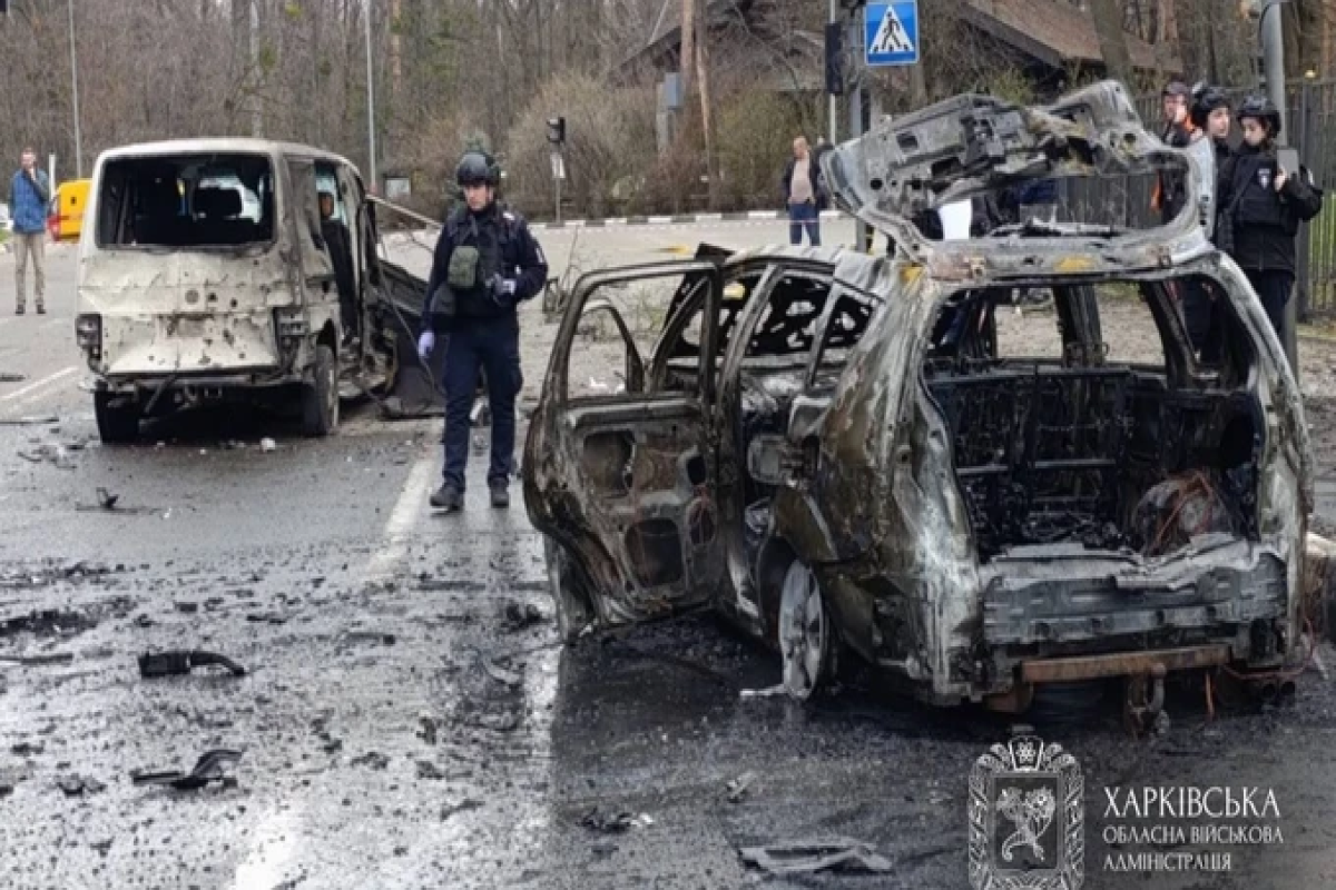 Rusiya Xarkova dron hücumu etdi - Ölənlər var