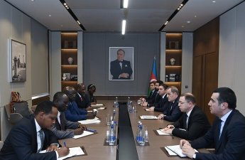 Ceyhun Bayramov Uqandanın dövlət nazirini qəbul etdi - FOTO