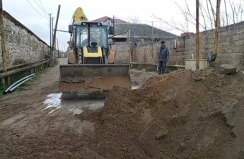 Maştağada xətt bərpa edilib, yağış suları nasosla kənarlaşdırılacaq