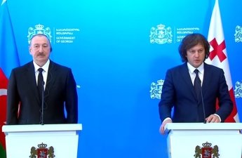 Azərbaycan Prezidenti və Gürcüstanın Baş naziri mətbuata bəyanatlarla çıxış etdilər - YENİLƏNİB