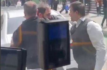 Задержан таксист, ударивший водителя автобуса