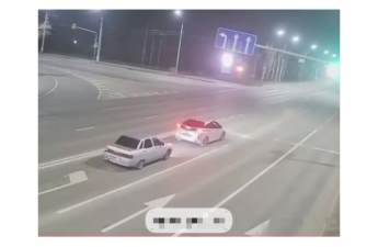 341 sürətlə gəlib maşına ÇIRPILDI - ANBAAN VİDEO