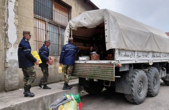 FHN Qonaqkənd kəndinə humanitar yük çatdırıb - FOTO/VİDEO