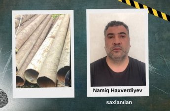 Su boruları oğurlayan şəxs saxlanıldı