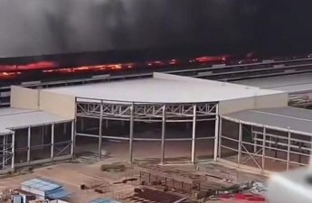 BYD-nin zavodunda güclü YANĞIN - VİDEO