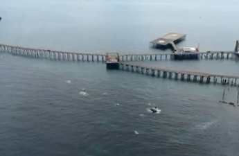 Neft Daşları yaxınlığında balıqçı dənizdə batıb, axtarışa helikopter cəlb olunub - VİDEO