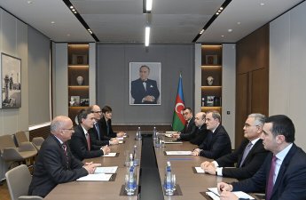 Ceyhun Bayramov İsveçrənin dövlət katibinin müavini ilə görüşdü - FOTO