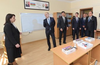 Emin Əmrullayev Xaçmazda tədris prosesi ilə tanış olub - FOTOLAR