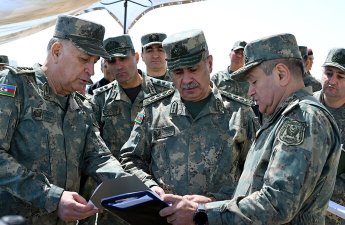 Zakir Həsənov azad edilmiş ərazilərdə yeni hərbi obyektlərlə tanış oldu - FOTO