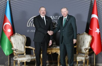 Prezident İlham Əliyevlə Rəcəb Tayyib Ərdoğanın görüşü keçirilir - FOTO