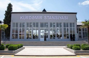 В Азербайджане введена в эксплуатацию железнодорожная станция Кюрдамир-ФОТО
