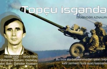 “Topçu İsgəndər”in qızı: “Sən torpağa düşmədin, ata” - FOTOLAR