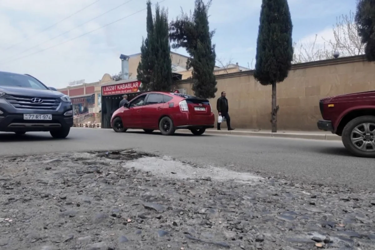 Kanalizasiya xətləri təmir edildi, asfaltın bərpası 