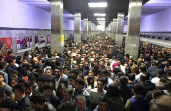 Bakı metrosunda sıxlıq yarandı