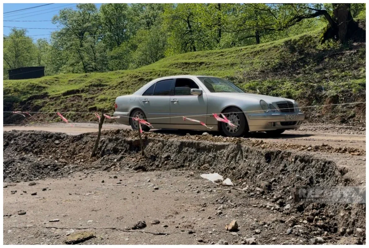 Lənkəranda torpaq sürüşməsi yenidən aktivləşib - FOTO