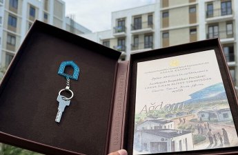 Ağdamda 110 ailəyə mənzillərinin açarları təqdim olundu - FOTO