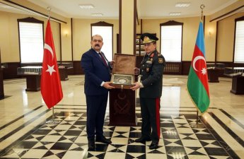 Türkiyənin Milli Müdafiə Universitetinin rektor müavini Naxçıvanda olub - FOTO
