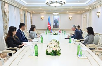 Milli Məclisin sədri Britaniya səfiri ilə görüşüb