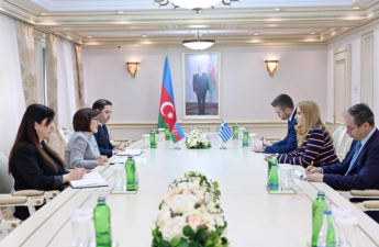 Sahibə Qafarova Yunanıstanın Azərbaycandakı səfiri ilə görüşüb