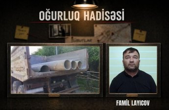 Balakəndə kanalizasiya borusu oğurlayan şəxs saxlanıldı