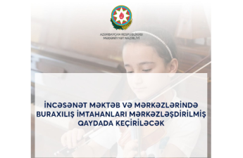 İncəsənət məktəb və mərkəzlərinə qəbul olmaq istəyənlərin diqqətinə!