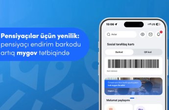 Pensiyaçılar üçün endirim barkodu artıq mygov mobil tətbiqindədir!